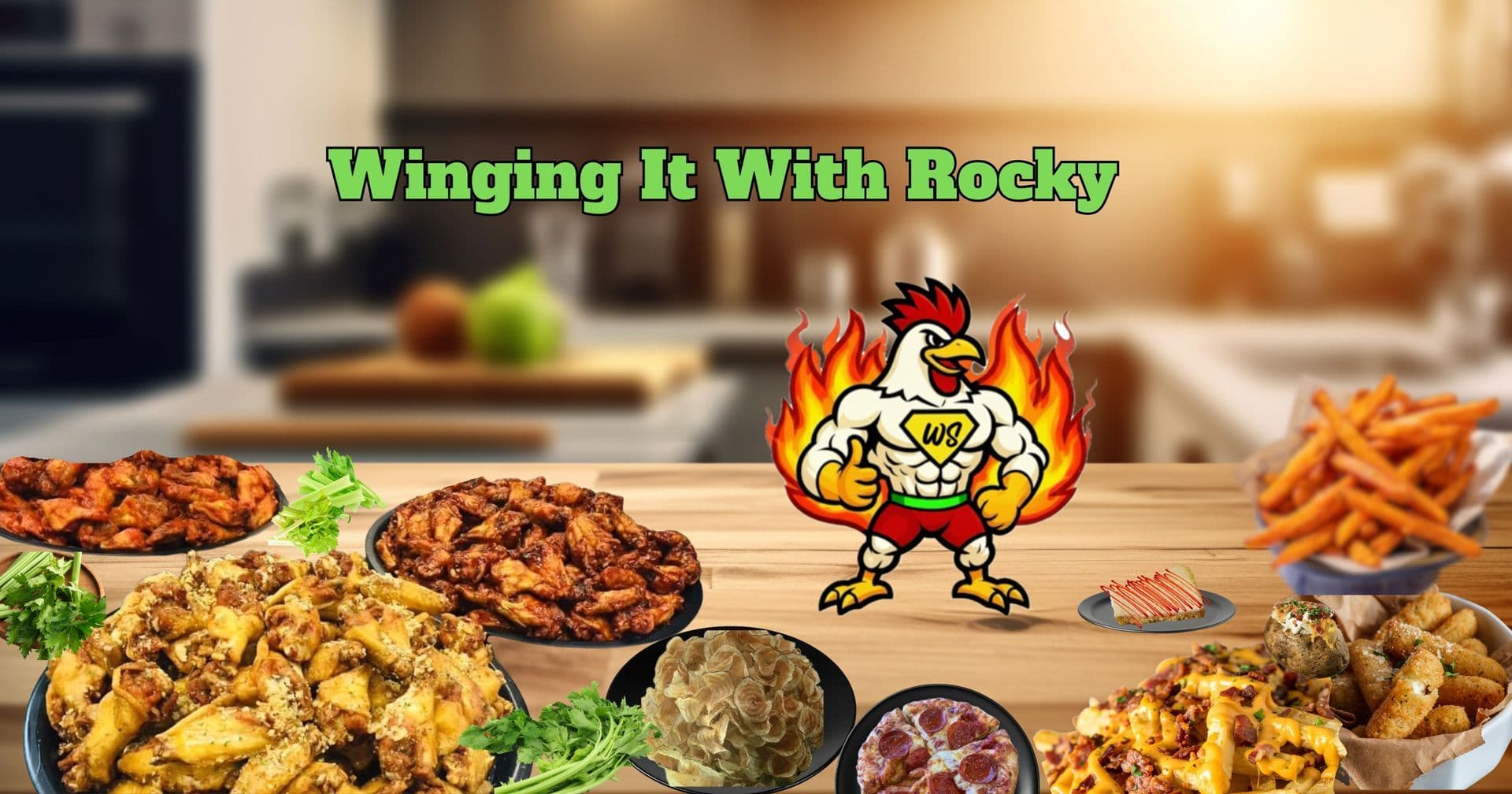 Winging it with Rocky — Wing Shack mascot